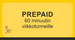 Prepaid 60 minuutin viikkotunneille